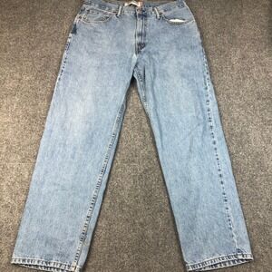 Levi's 550 Relaxed Fit Jeans Light Wash Denim Men's Size 36x32